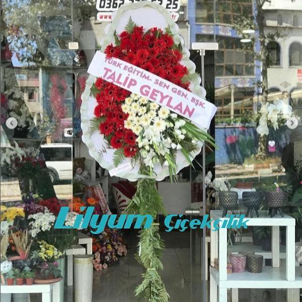 Kırmızı Beyaz Düğün Açılış Çelengi Resim 1